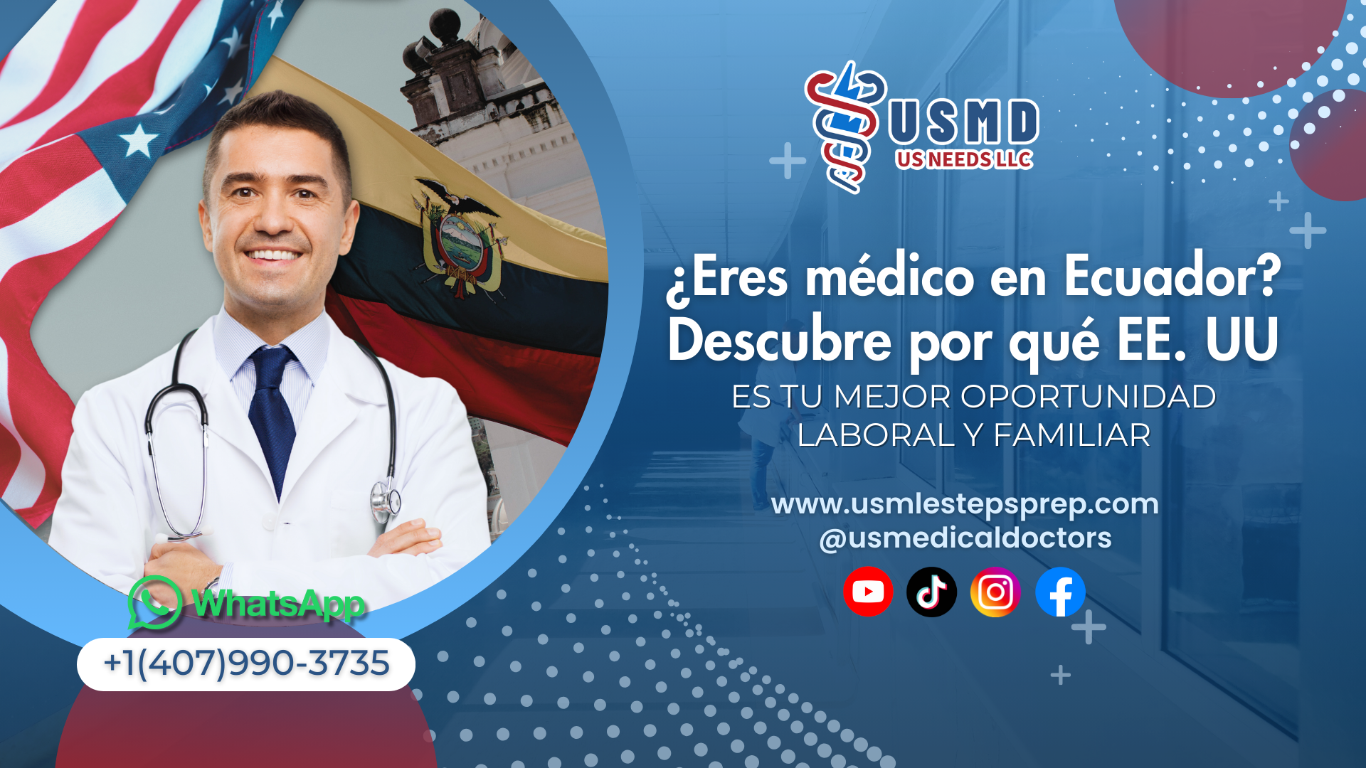 Médicos ecuatorianos en EE UU